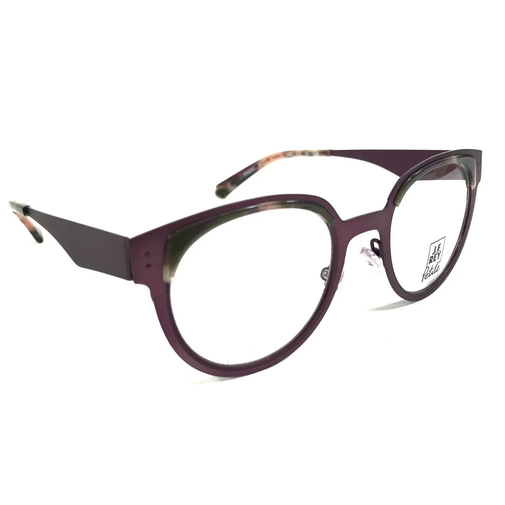 J. F. Rey Petite Eyeglasses Frames PM097 9171 Matte Purple Tortoise 47-20-140